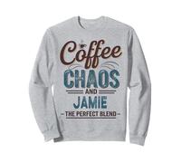 Jamie Personalized Cute Coffee Girls Jamie Name Sweatshirt