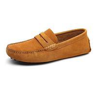 Jamron Herren Wildleder Penny Loafers Gemütlich Fahrende Schuhe Mokassin Slippers Bräunen 2088 UK11.5/EU46.5