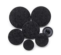 Jamsinmu 36PCS Metallknöpfe Rund Geformte Nähknöpfe Metall Flache Knöpfe Hemd Hose Knöpfe Runder JS136-Black MIX