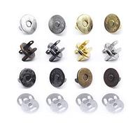 Jamsinmu 40 Sets Magnetische Druckknöpfe für Geldbörse, Handtasche, Portemonnaie, Mantel, Tasche, Gemischte Verschlüsse, Druckknöpfe 14mm