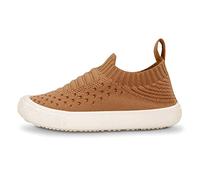 Jan & Jul Xplorer Strick-Kleinkindschuhe, Einfach anzuziehende Hausschuhe für den Sommer (Khaki, Größe 21.5: Kleinkind)