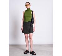 JAN N JUNE High Neck Rib Top HAV GOTS woody olive M