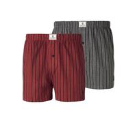 Jan Vanderstorm 2er Pack Boxershorts Herren rot, XXL