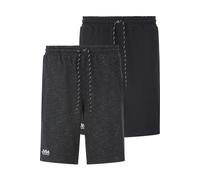 Jan Vanderstorm Comfort Fit Bermuda schwarz, Bedruckt