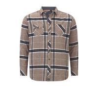 Flanellhemd JAN VANDERSTORM "Hemd THORULFAR" Gr. 5XL, braun (braun kariert) Herren Hemden (30016335-5XL) braun kariert