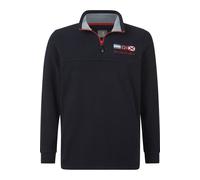 Jan Vanderstorm Fleece-Sweatshirt Herren blau, 5XL