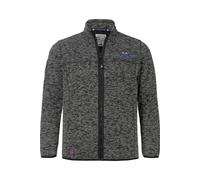 Sweatjacke JAN VANDERSTORM "Strickfleecejacke KOLMUND", Herren, Gr. 5XL, schwarz, Obermaterial: 100% Polyester COOLMAX PES(Coolmax)., Sweatjacken Sweatjacke (81440222-5XL) schwarz