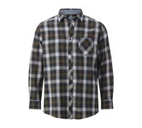 Langarmhemd JAN VANDERSTORM "Hemd OLAFGARD", Herren, Gr. 4XL, weit, blau (dunkelblau kariert), Obermaterial: 100% Baumwolle CO., Hemden (45138259-4XL) dunkelblau kariert