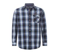 Karohemd JAN VANDERSTORM "Hemd KAITAR" Gr. XXL, blau (blau kariert) Herren Hemden (66076810-XXL) blau kariert