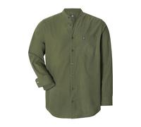 Langarmhemd JAN VANDERSTORM "Stehkragenhemd KALLU", Herren, Gr. 4XL, weit, grün (oliv), Obermaterial: 100% Baumwolle CO., comfort fit normal, Hemden (35671746-4XL) oliv