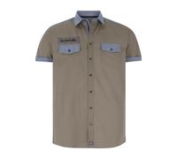 Jan Vanderstorm Comfort Fit Hemd Kurzarm beige