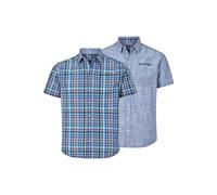 Jan Vanderstorm Comfort Fit Hemd Kurzarm blau