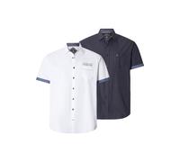 Jan Vanderstorm Comfort Fit Hemd Kurzarm dunkelblau