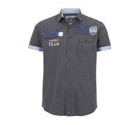 Jan Vanderstorm Herren Kurzarmhemd Ajule dunkelblau 4XL (XXXXL) - 49/50