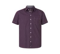 Jan Vanderstorm Streifenhemd Herren Comfort Fit Baumwolle lila, L