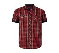 Jan Vanderstorm Herren Kurzarmhemd Emyls rot 6XL (XXXXXXL) - 53/54