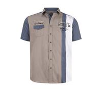 Jan Vanderstorm Kurzarmhemd Herren Comfort Fit braun, 6XL