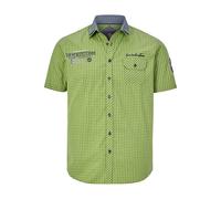 Jan Vanderstorm Kurzarmhemd Herren Comfort Fit Baumwolle grün, XXXXL