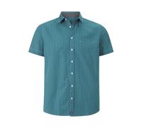 Streifenhemd JAN VANDERSTORM "Streifenhemd PERTTU" Gr. 4XL, blau (petrol) Herren Hemden (99902220-4XL) petrol