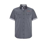 Jan Vanderstorm Hemd Herren Comfort Fit Baumwolle schwarz, 5XL