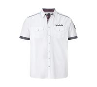 Jan Vanderstorm Herren Kurzarmhemd Skirnir weiß 5XL (XXXXXL) - 51/52