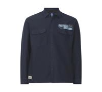 Outdoorhemd JAN VANDERSTORM "Outdoorhemd KNUTGARD", Herren, Gr. 3XL, weit, blau (dunkelblau), Obermaterial: 100% Baumwolle CO., Hemden (96184007-XXXL) dunkelblau