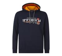 Jan Vanderstorm Comfort Fit Kapuzen Sweatshirt dunkelblau, Bedruckt