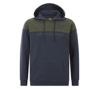 Jan Vanderstorm Comfort Fit Kapuzen Sweatshirt dunkelblau, Gemustert