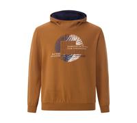 Jan Vanderstorm Comfort Fit Kapuzen Sweatshirt dunkelorange, Bedruckt