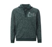 Fleecepullover JAN VANDERSTORM "Strickfleeceshirt HARGARD", Herren, Gr. 7XL, blau (petrol gemustert), Obermaterial: 100% Polyester COOLMAX PES(Coolmax)., Sweatshirts Fleecepullover (31267133-7XL) petr