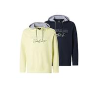 Sweatshirt JAN VANDERSTORM "Doppelpack Sweatshirt LEDVOR", Herren, Gr. 6XL, grün (hellgrün dunkelblau), Obermaterial: 100% Baumwolle CO., Sweatshirts Sweatshirt (38169054-6XL) hellgrün dunkelblau