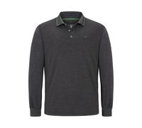 Langarm-Poloshirt JAN VANDERSTORM "Langarm-Poloshirt ELLIS" Gr. 4XL, grau (dunkelgrau) Herren Shirts (71792119-4XL) dunkelgrau
