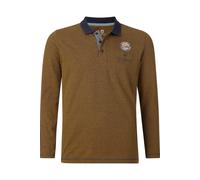 Jan Vanderstorm Langarm-Poloshirt Herren braun, 6XL