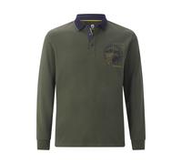 Langarm-Poloshirt JAN VANDERSTORM "Langarm-Poloshirt OLSLAND", Herren, Gr. 5XL, grün (oliv), Obermaterial: 100% Baumwolle CO., Shirts (83788711-5XL) oliv