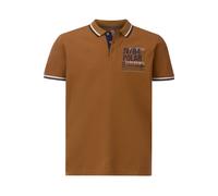 Jan Vanderstorm Comfort Fit Poloshirt Kurzarm dunkelorange