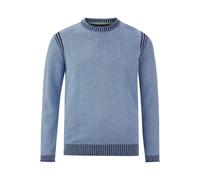 Pullunder JAN VANDERSTORM "Pullover GERTLUND", Herren, Gr. 6XL, blau, Obermaterial: 100% Baumwolle CO., unifarben, casual, normal, Rundhals, Langarm, Pullover (20734115-6XL) blau