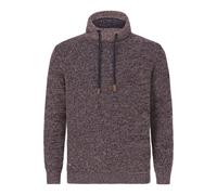 Schalkragenpullover JAN VANDERSTORM "Pullover LARNO" Gr. XXL, rot (dunkelrot melange) Herren Pullover (62973805-XXL) dunkelrot melange