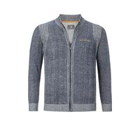 Strickjacke JAN VANDERSTORM "Strickjacke INGRABAN" Gr. 4XL, blau (blau melange) Herren Strickjacken (89262865-4XL) blau melange