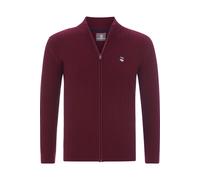 Jan Vanderstorm Comfort Fit Strickjacke dunkelrot, Einfarbig