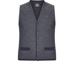Jan Vanderstorm Comfort Fit Strickweste dunkelblau, Mehrfarbig