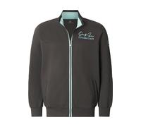 Jan Vanderstorm Comfort Fit Sweatjacke dunkelgrau, Bedruckt
