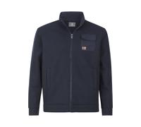Sweatjacke JAN VANDERSTORM "Sweatjacke HALSTROM", Herren, Gr. 3XL, blau (dunkelblau), Obermaterial: 100% Polyester COOLMAX PES(Coolmax)., Sweatjacken Sweatjacke (27226951-XXXL) dunkelblau