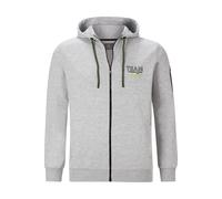 Jan Vanderstorm Comfort Fit Sweatjacke silbergrau, Einfarbig