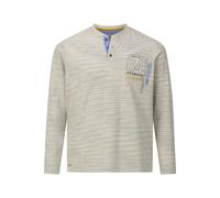 Jan Vanderstorm Comfort Fit Sweatshirt beige, Gemustert