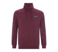 Sweatshirt JAN VANDERSTORM "Sweatshirt KERVIK", Herren, Gr. XXL, rot (dunkelrot melange), Obermaterial: 90% Baumwolle CO. 10% Polyester COOLMAX PES(Coolmax)., casual, normal, ohne Ausschnitt, Sweatshi