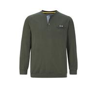 Jan Vanderstorm Comfort Fit Sweatshirt oliv, Einfarbig