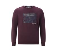 Sweatshirt JAN VANDERSTORM "Sweatshirt LINDSKOV", Herren, Gr. 3XL, rot (dunkellila), Obermaterial: 100% Baumwolle CO., Sweatshirts Sweatshirt (48770513-XXXL) dunkellila