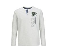 Funktionsshirt JAN VANDERSTORM "Sweatshirt REGINALD" Gr. XL, weiß (wollweiß melange) Herren Shirts (30214651-XL) wollweiß melange