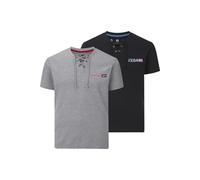 Jan Vanderstorm Doppelpack T-Shirt Herren grau, XXXL