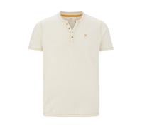 Jan Vanderstorm Comfort Fit T-Shirt Henleykragen weiss, Einfarbig